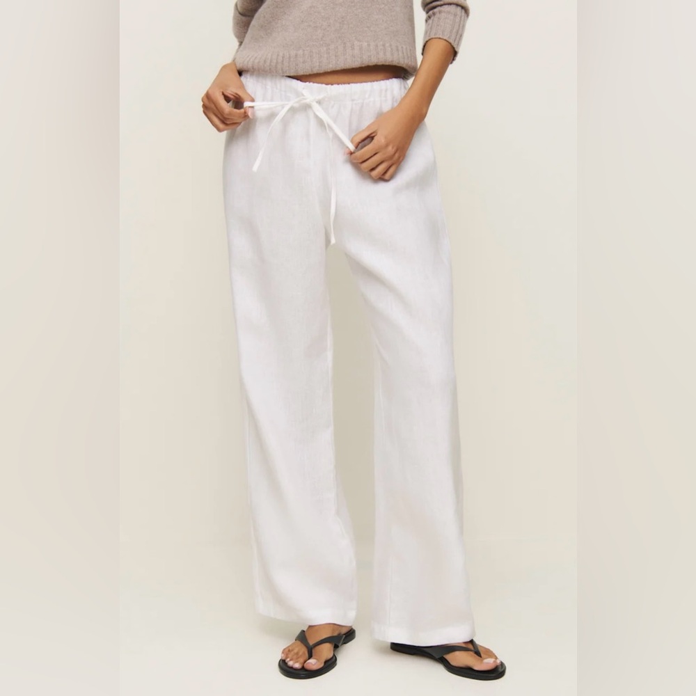 Reformation Olina Linen Pant size XL